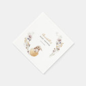 Ein kleines Bunny Oaster Baby Dusche Serviette (Ecke)