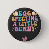 Ein kleines Bunny Oaster Pregnancy Geschenk Button (Vorderseite)