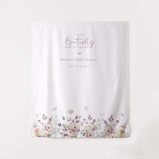 Ein kleines Butterfly-Baby-Duschbad Foto Hintergru Wandteppich (Vorderseite)