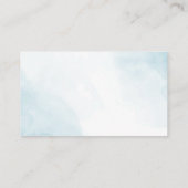 Ein kleines Butterfly Blue Floral Diaper Raffle Begleitkarte (Rückseite)