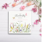 Ein kleines Butterfly-Blumenspül-Babyduschpapier N Serviette