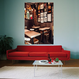 Ein kleines Café | AI Art Poster