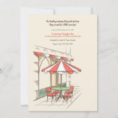 Ein kleines Café Einladung (Vorderseite)