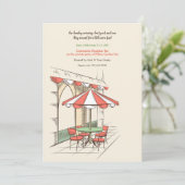 Ein kleines Café Einladung (Stehend Vorderseite)