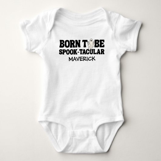 Ein kleines Cooles Boo Halloween Baby Strampler (Vorderseite)