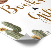 Ein kleines Cowboy-Baby-Duschbücher und Geschenke Poster (Ecke)