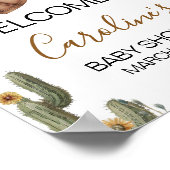 Ein kleines Cowboy-Baby-Duschgel Begrüßungszeichen Poster (Ecke)