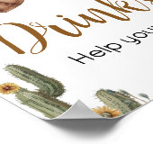 Ein kleines Cowboy-Baby-Duschgetränk Poster (Ecke)