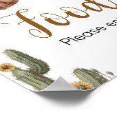 Ein kleines Cowboy-Baby-Duschmittel Poster (Ecke)