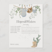 Ein kleines Cowboy Baby Duschspiel Begleitkarte (Vorderseite)