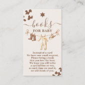 Ein kleines Cowboy Baby Shower Books for Baby Begleitkarte (Vorderseite)