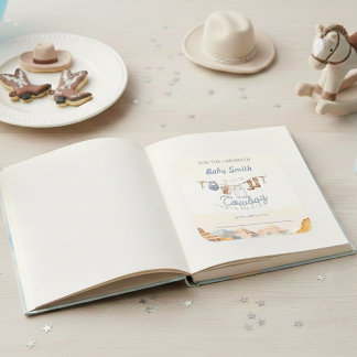 Ein kleines Cowboy Western Canyon Buchzeichen Quadratischer Aufkleber