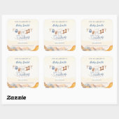 Ein kleines Cowboy Western Canyon Buchzeichen Quadratischer Aufkleber (Blatt)