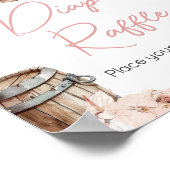 Ein kleines Cowgirl Duschdusche Windel Raffle Poster (Ecke)