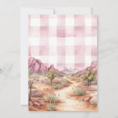 Ein kleines Cowgirl ist auf dem Way Baby Shower We Einladung (Rückseite)