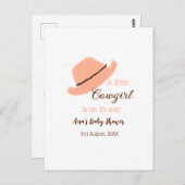 Ein kleines Cowgirl ist auf dem Weg dorthin, wie o Postkarte (Vorne/Hinten)