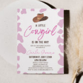 Ein kleines Cowgirl ist unterwegs! Rodeo Baby Show Einladung