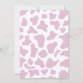 Ein kleines Cowgirl ist unterwegs! Rodeo Baby Show Einladung (Rückseite)