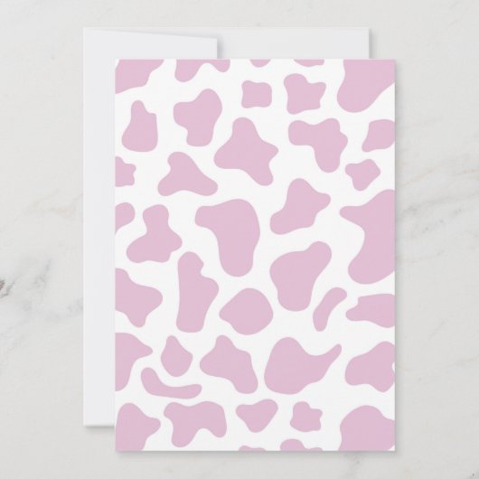 Ein kleines Cowgirl ist unterwegs! Rodeo Baby Show Einladung (Rückseite)