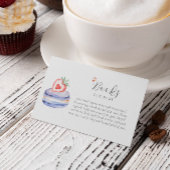 Ein kleines Croissant Bücher für das Baby Begleitkarte