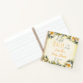 Ein kleines Daisy Floral Baby Shower Guest Book Notizblock (Innenseite)