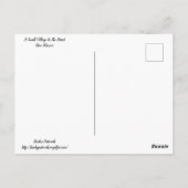 Ein kleines Dorf in der neuen Wüste Mexikos Postkarte (Rückseite)