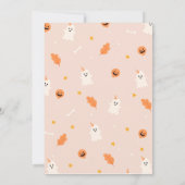 Ein kleines Dot ist fast fällig Baby Dankeschön Ka Dankeskarte (Rückseite)