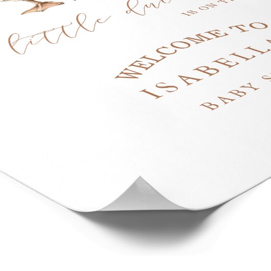 Ein kleines Duckling Baby Dusche Empfang Poster (Ecke)