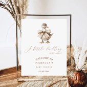 Ein kleines Duckling Baby Dusche Empfang Poster