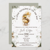 Ein kleines Duckling ist auf dem Weg der Geschlech Einladung (Vorne/Hinten)