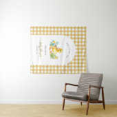 Ein kleines Duckling ist auf dem Weg Duckkissendus Wandteppich (Beispiel (Horizontal))