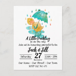 Ein kleines Duckling ist auf dem Weg zu einer Post Postkarte