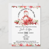 Ein kleines Duckling ist auf dem Weg zu Weihnachte Einladung (Vorderseite)