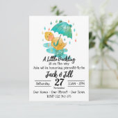 Ein kleines Duckling ist auf dem Weg zur Einladung (Stehend Vorderseite)