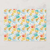 Ein kleines Duckling ist auf dem Weg zur Einladung Postkarte (Rückseite)