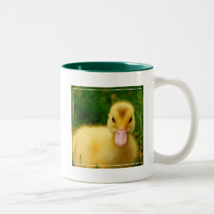 Ein kleines Entlein Zweifarbige Tasse