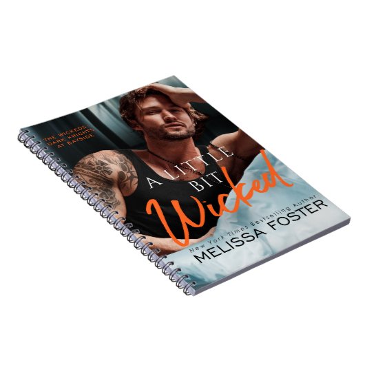 Ein kleines, etwas geflecktes 6,5" x 8,75" Spiraln Notizblock (Rechte Seite)