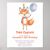 Ein kleines Fox Time Kapsel 1. Geburtstagspopster Poster (Vorne)