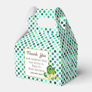 Ein kleines, frisches DINOSAUR Baby Duschbad Party Geschenkschachtel