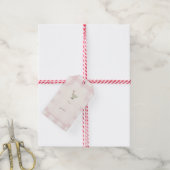 Ein kleines Gänse-Rosa Geschenkanhänger (Mit Garn)