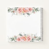 ein kleines Gästebuch mit blühender Dusche in Rosa Notizblock (Rückseite)