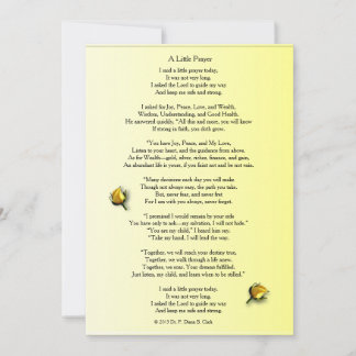 "Ein kleines Gebet" Matte Yellow Rose Bud