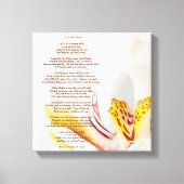 "Ein kleines Gebet" Orchid Leinwanddruck (Vorderseite)