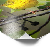 Ein kleines gelbes Fellow Fotodruck (Ecke)