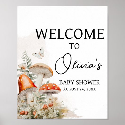 Ein kleines, gemütliches Pilzzimmer Poster (Vorne)