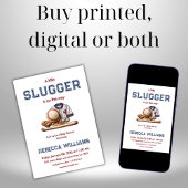 Ein kleines Gepäck - Rookie Baseball Baby Dusche Einladung