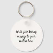 Ein kleines Geschenk von der Katze für Mama Schlüsselanhänger (Rückseite)