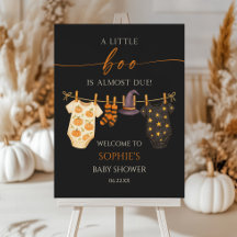 Ein kleines Gespenst Halloween-Baby-Shower-Willkom