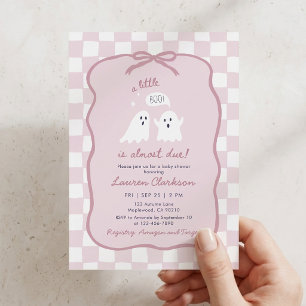 Ein kleines Gespenst kommt bald Baby Shower Einlad Einladung