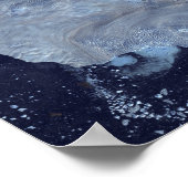 Ein kleines Gletscherfeld umgibt Baffin Bay Poster (Ecke)